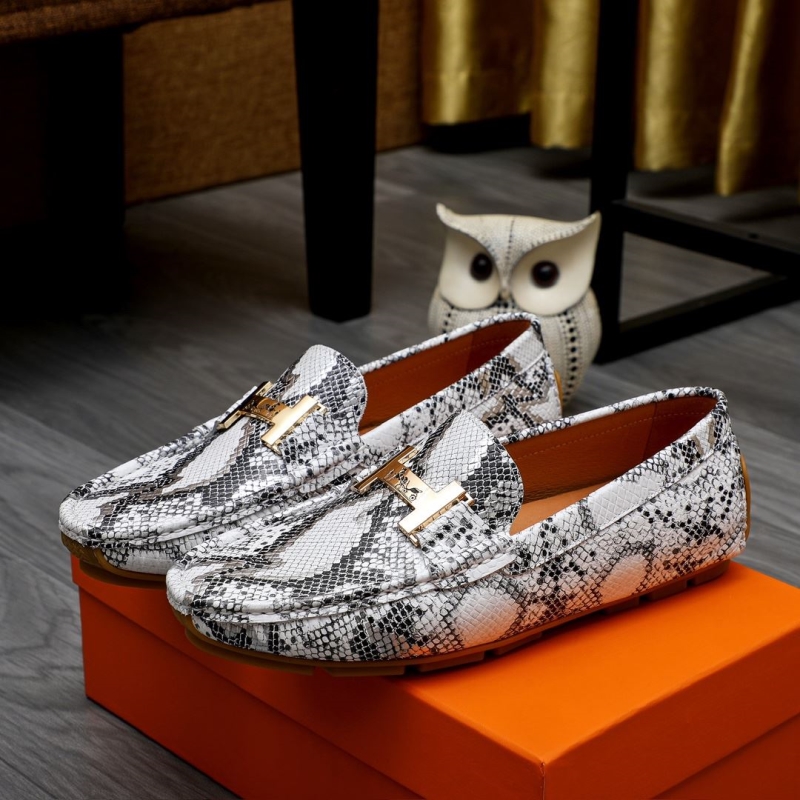 H**mes leather shoes